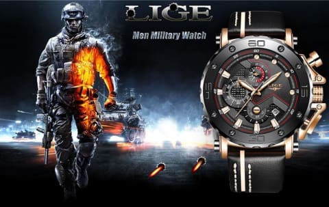 Chronograph military Watch