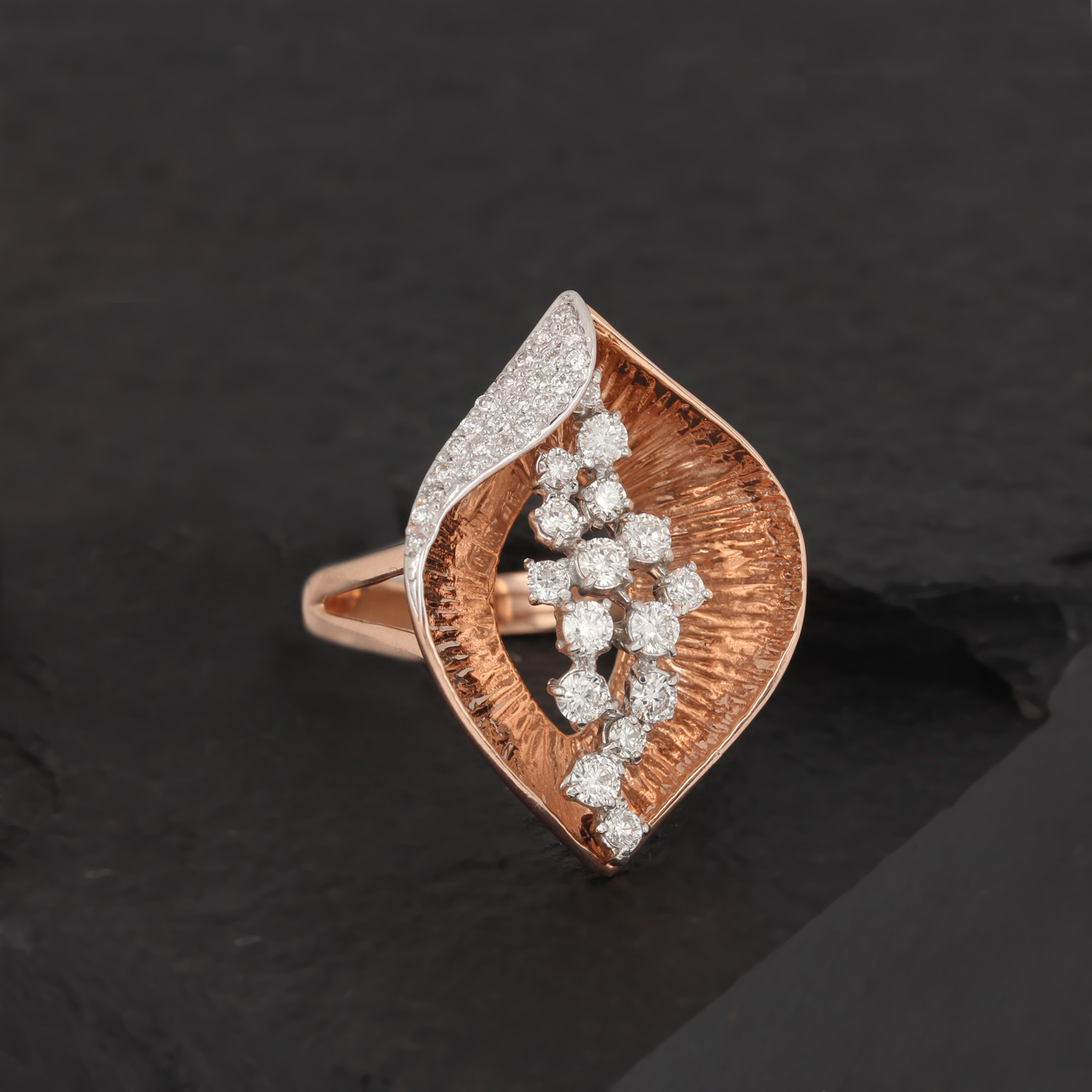Rose Gold Ring With Diamond