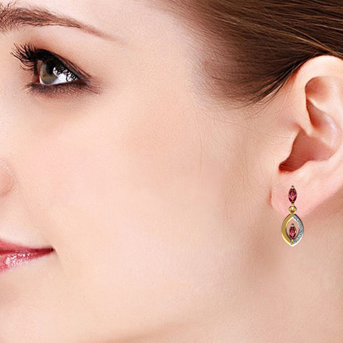 Marquise Shape Diamond Earring