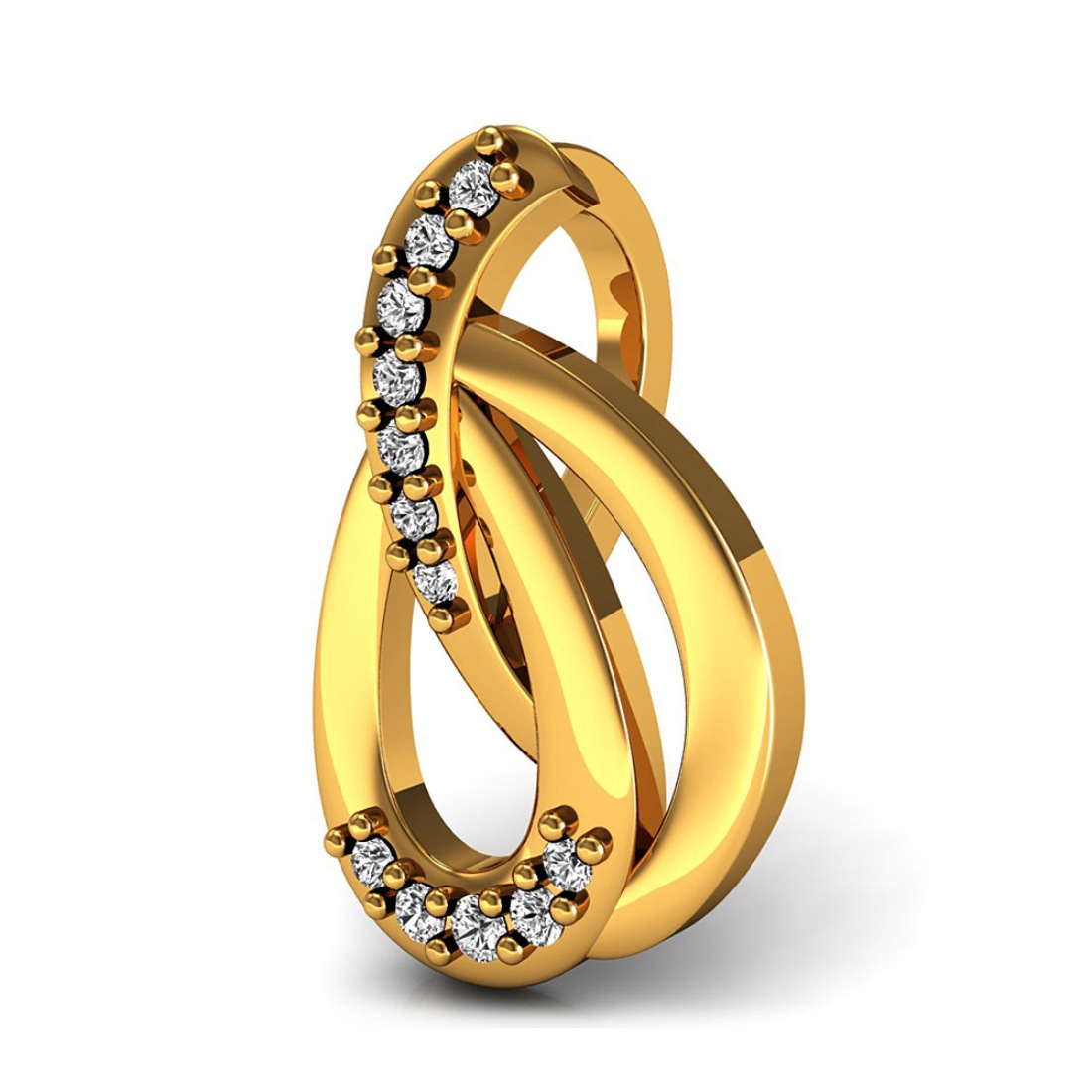 Diamond Pendant in Solid Gold